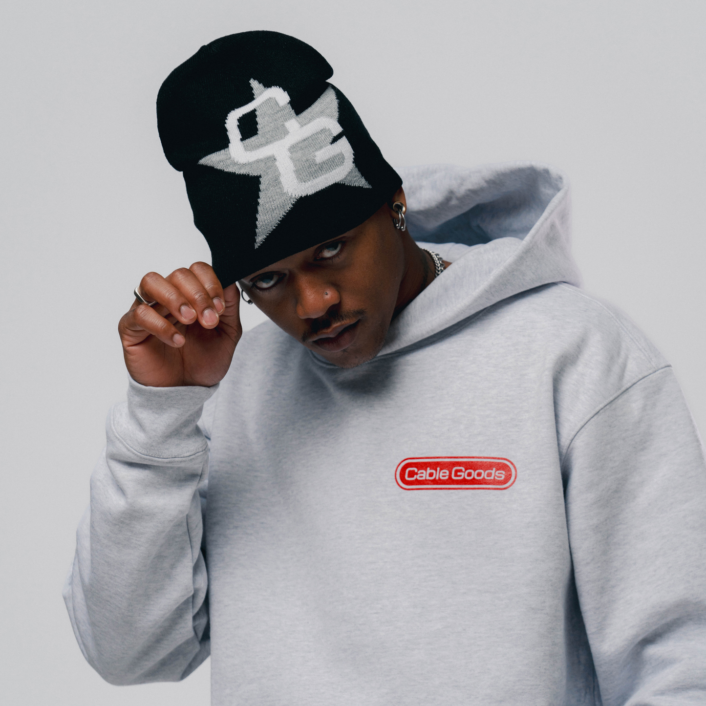 Motto Hoodie - Grey