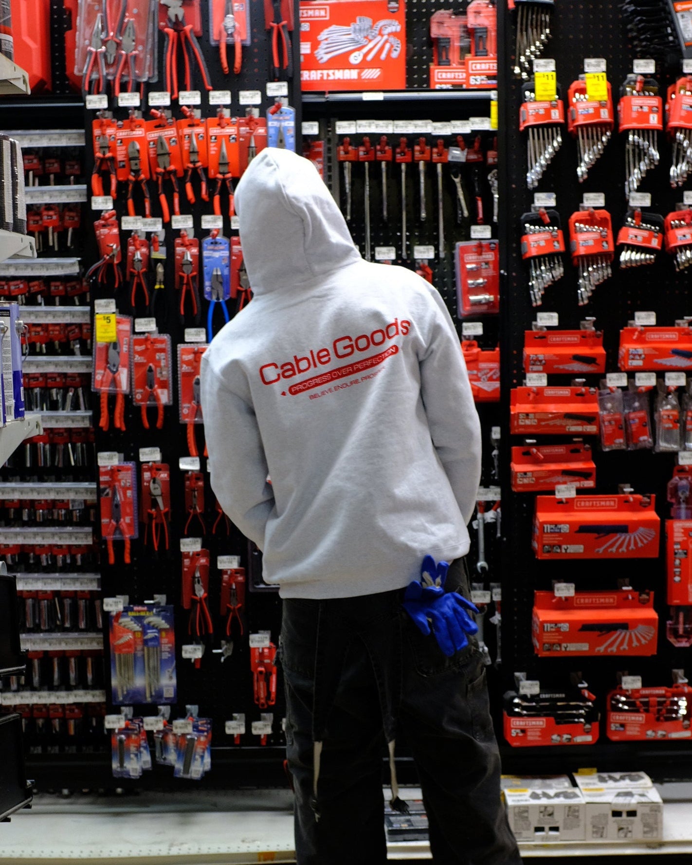 Motto Hoodie - Grey